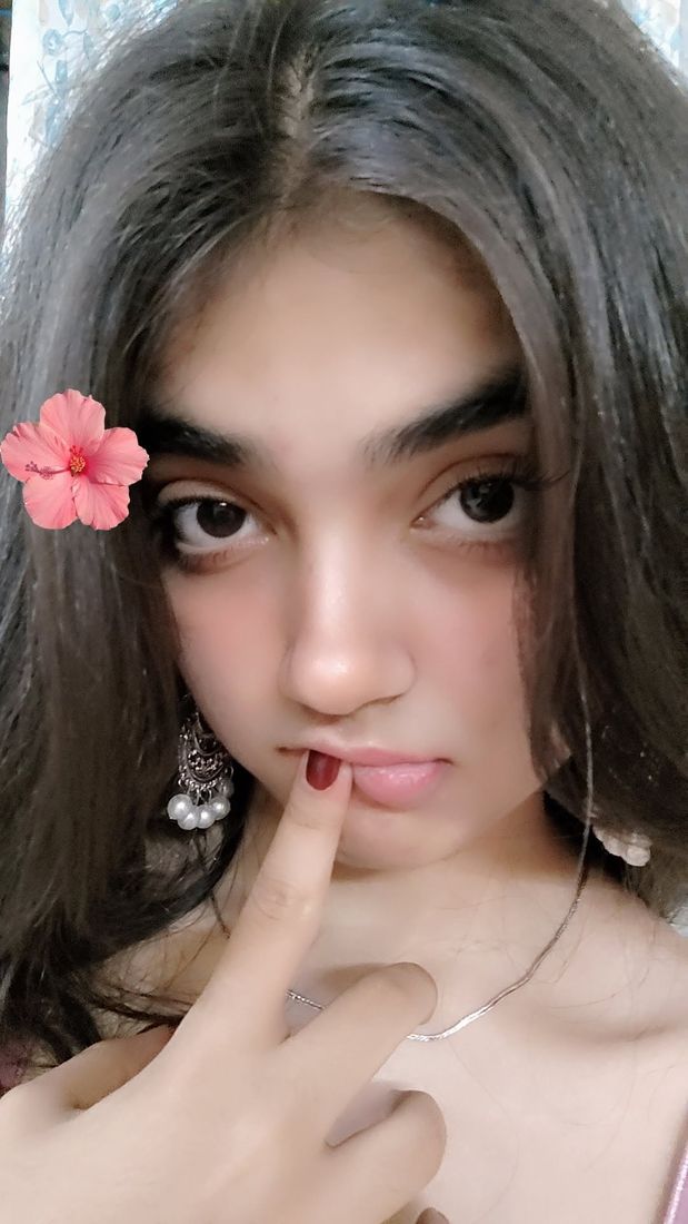 babsie with a flower